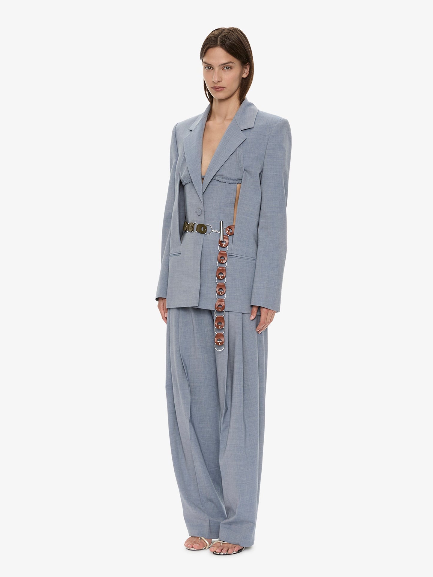CHRISTOPHER ESBER Slashed Bikini Blazer (Lightwash)