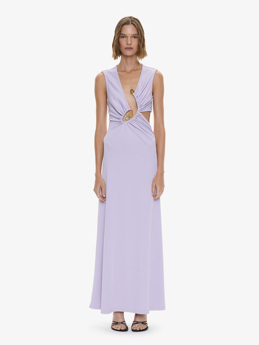 Image of Dresses. Product name - Spiral Beach Glass Tank Dress in Lilac colour by brand - CHRISTOPHER ESBER