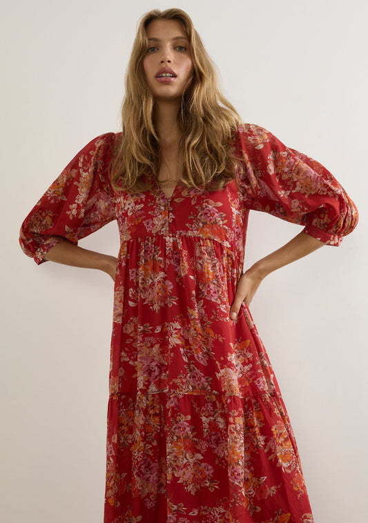 Auguste The Label Valley Maxi Dress (Red)