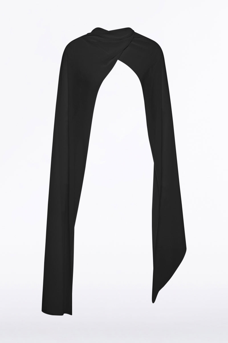 Carla Zampatti Georgette Scarf (Black)