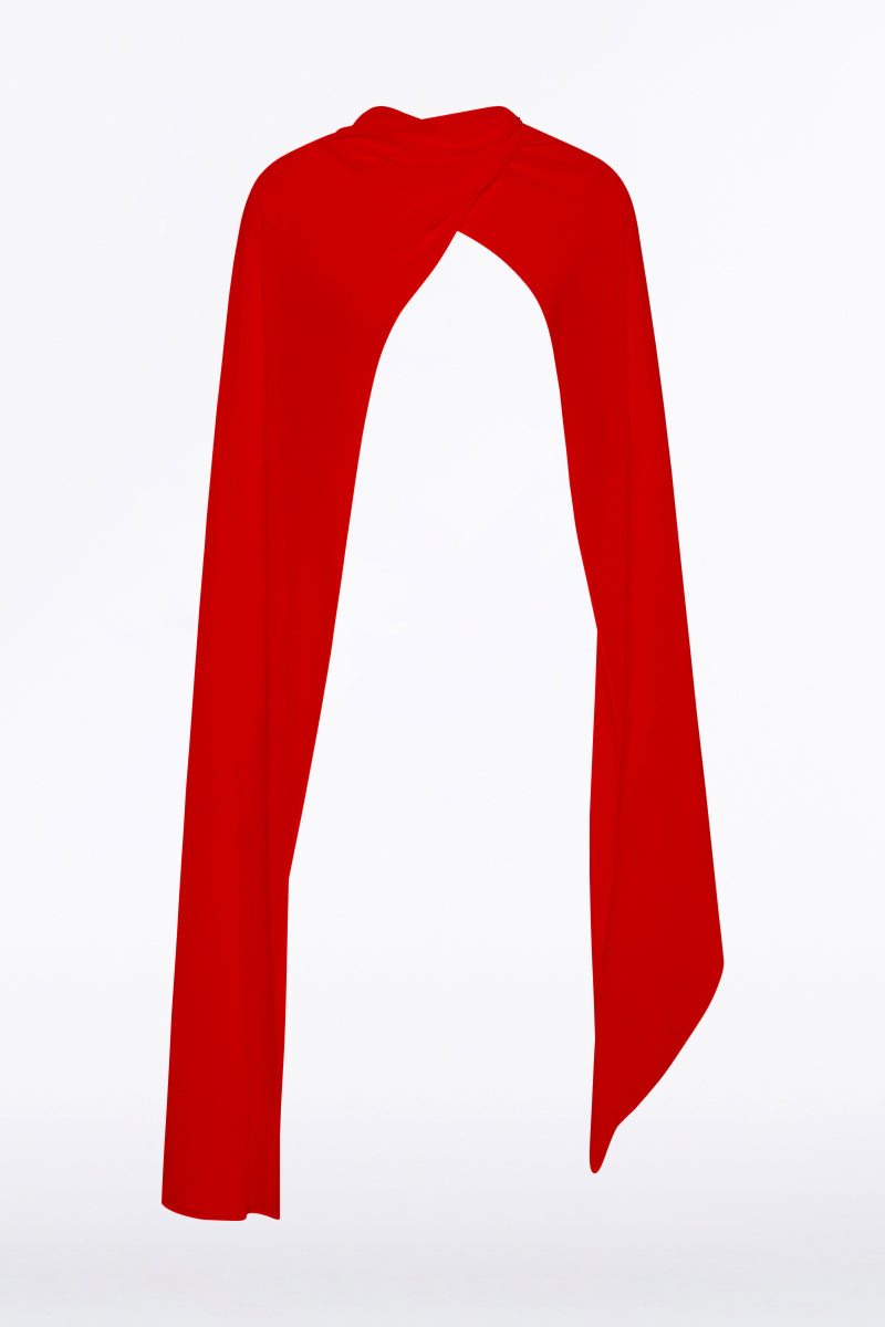 Carla Zampatti Georgette Scarf (Red)
