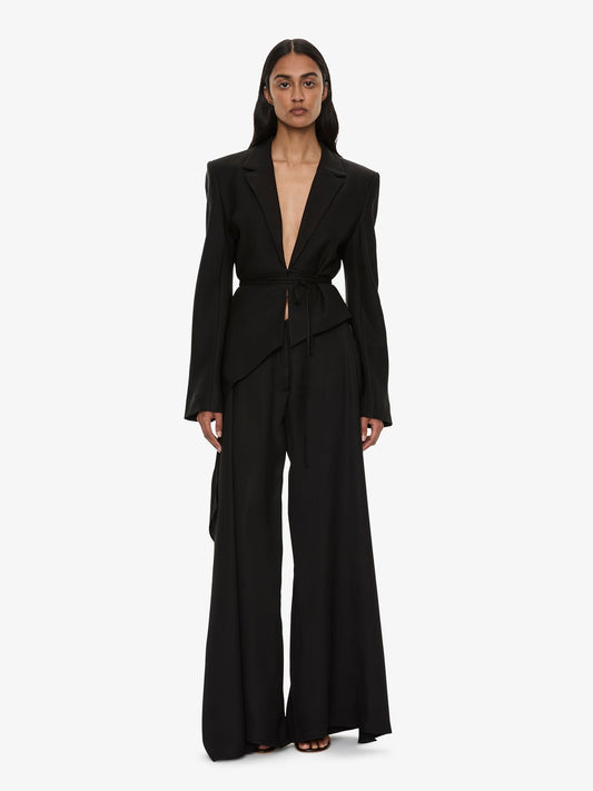 Image of Coats & Jackets. Product name - Released Bias Blazer in Black colour by brand - CHRISTOPHER ESBER