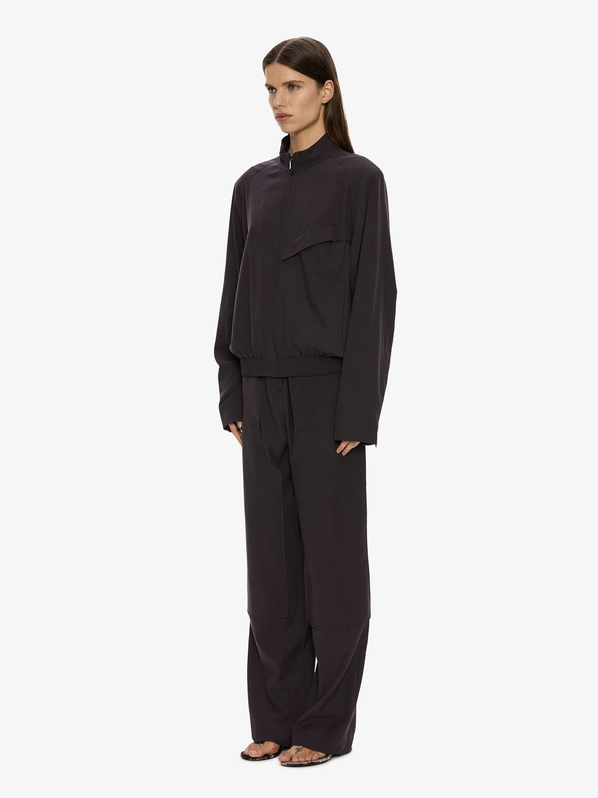 CHRISTOPHER ESBER Utility Twill Trouser (Eggplant)