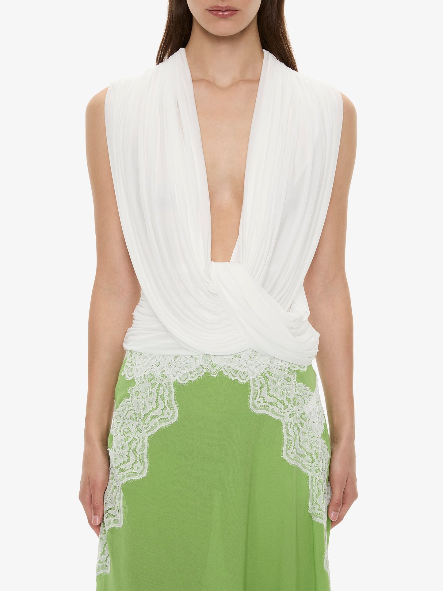 CHRISTOPHER ESBER Verve Lace Skirt (White)