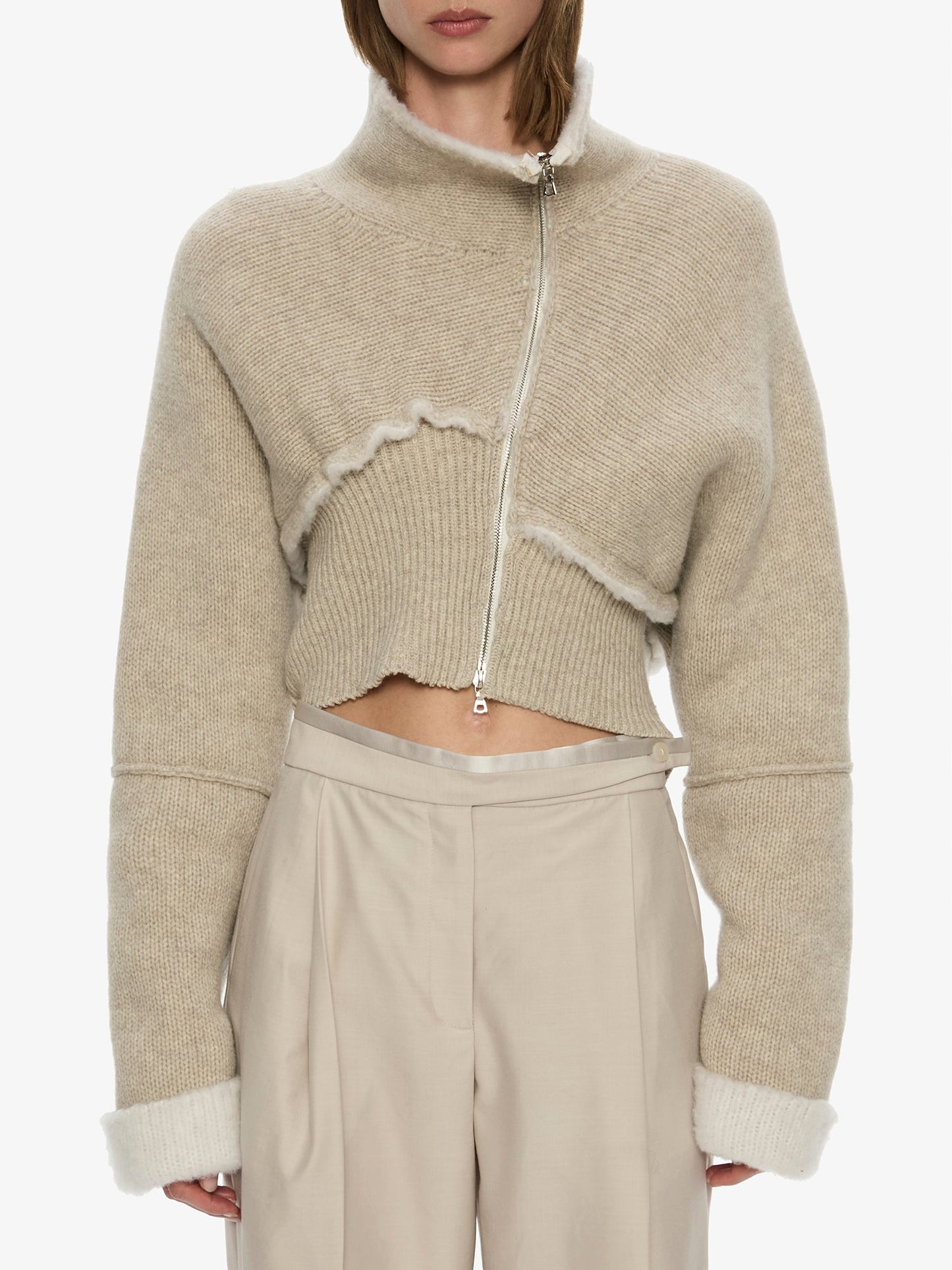 CHRISTOPHER ESBER Isolde Double Knit Jacket (White)