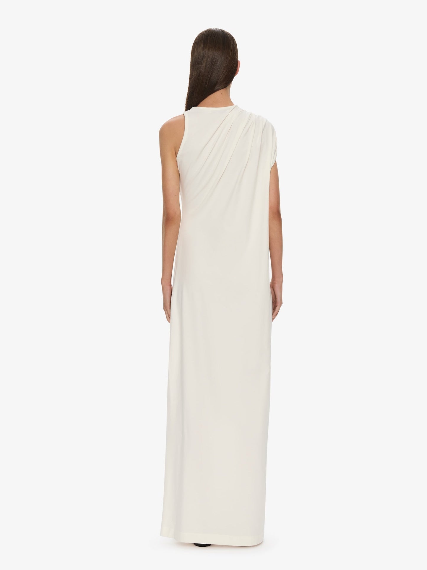 CHRISTOPHER ESBER Stone Pin Column Tee Dress (White)