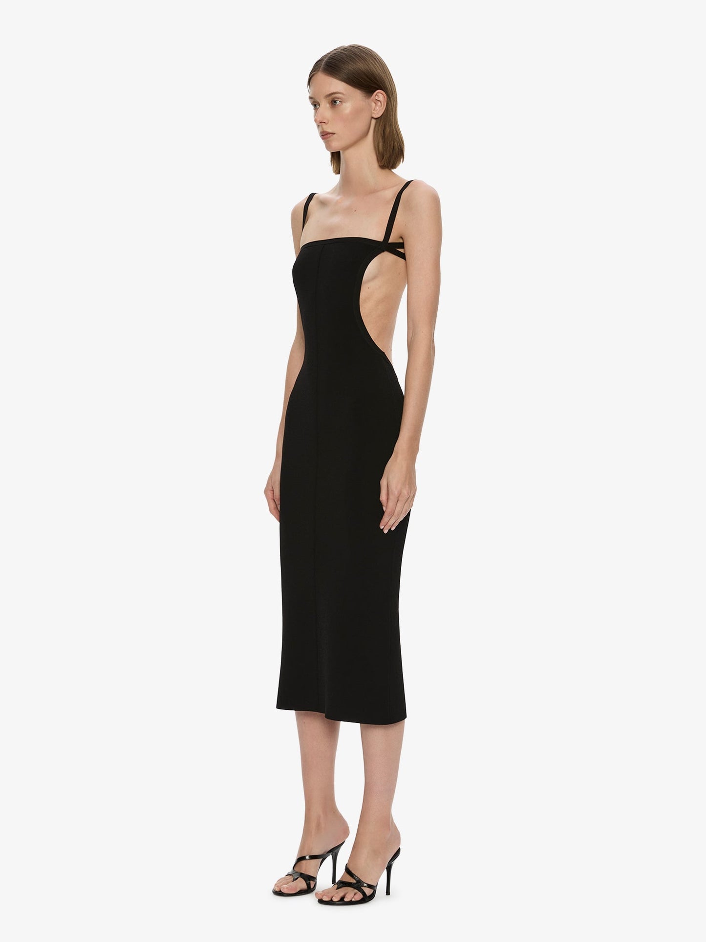 CHRISTOPHER ESBER Mara Contour Knit Dress (Black)