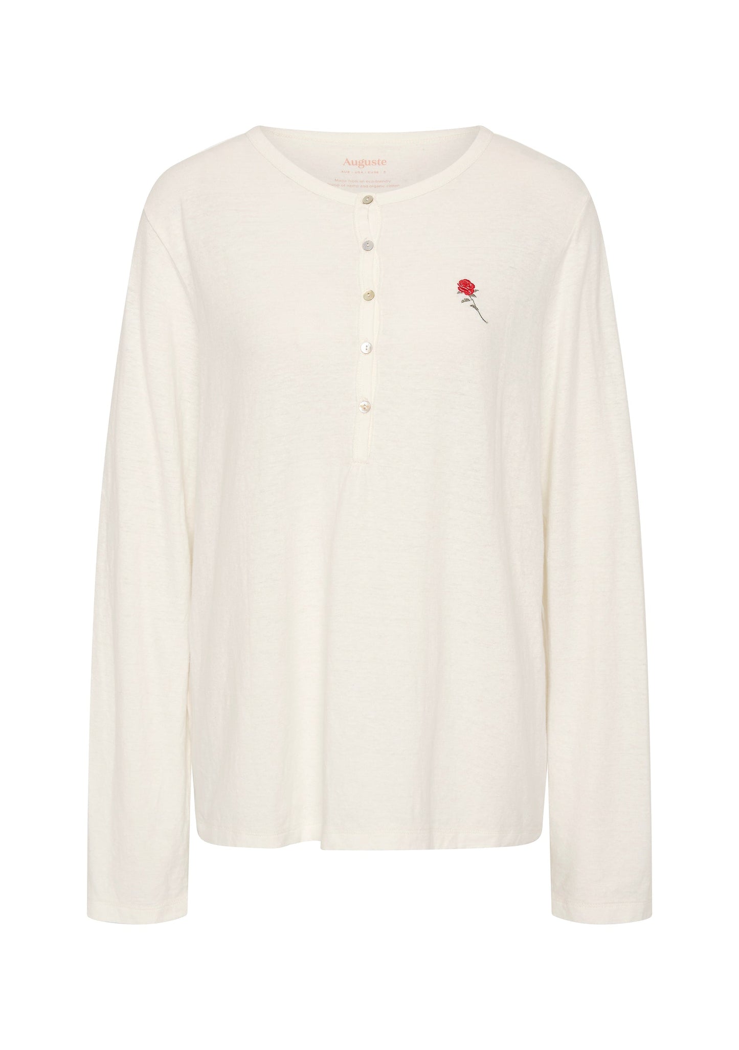 Auguste The Label Kirby Henley Tee (White)