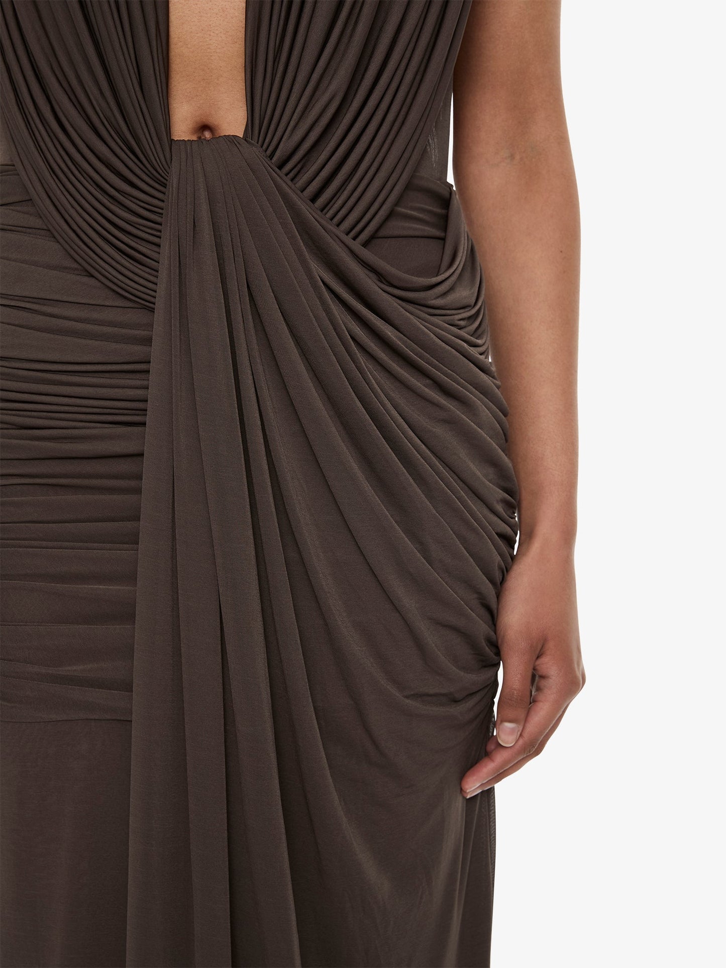 CHRISTOPHER ESBER Ripple Drape Gown (Husk)