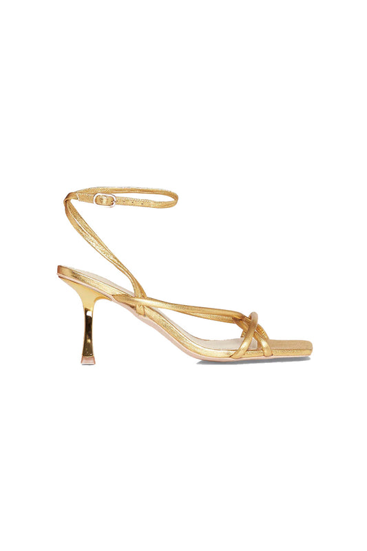 Image of Heels. Productname: On A Mission Heel in GOLD colour by brand - Manning Cartell