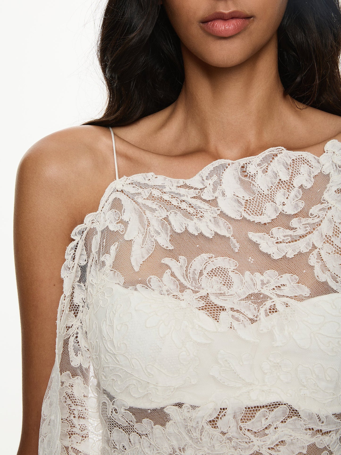 CHRISTOPHER ESBER Reverie Floating Lace Cami (White)