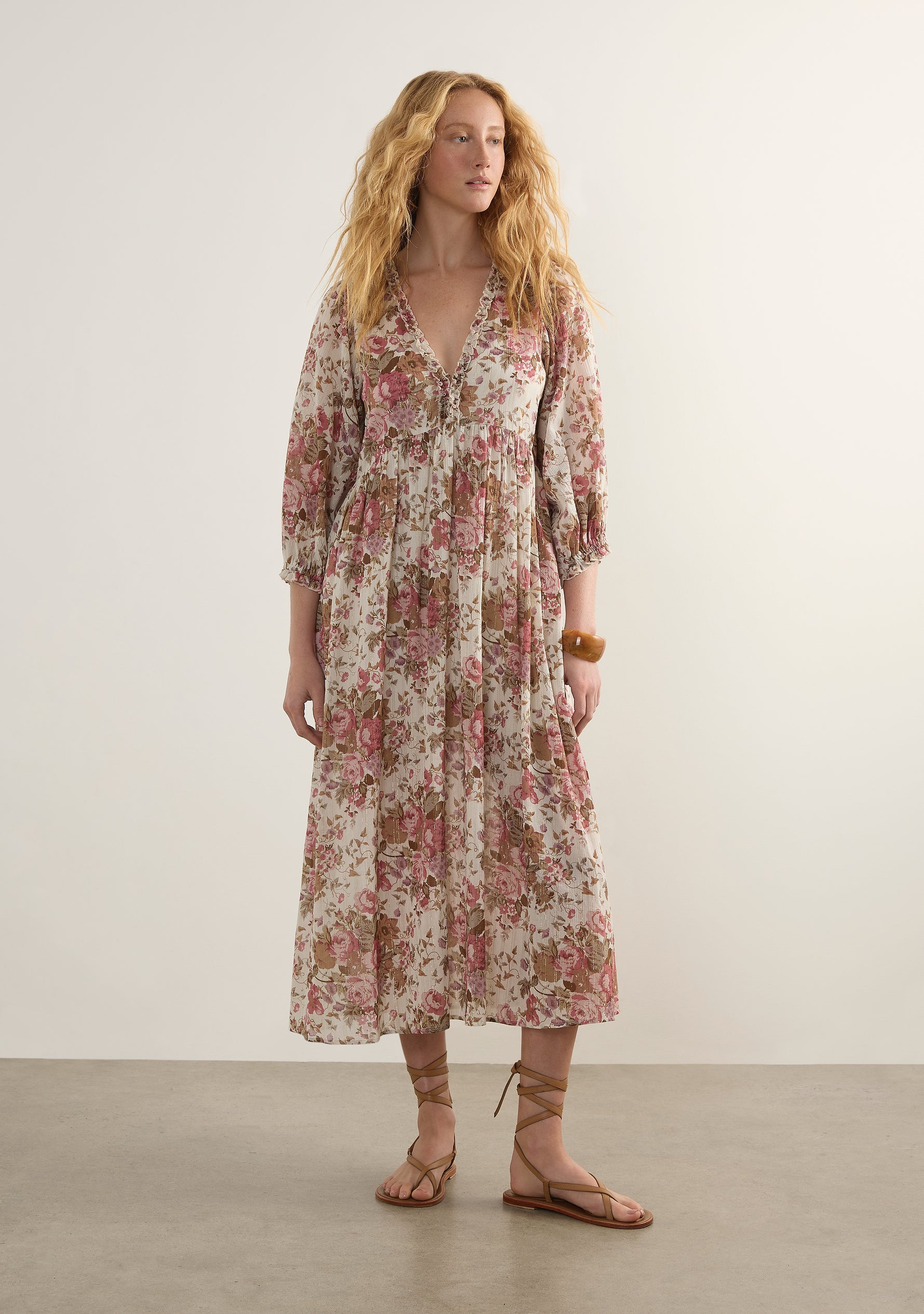 Image of Dresses. Productname: Auguste The Label Estella Midi Dress in Print colour by brand - Auguste The Label