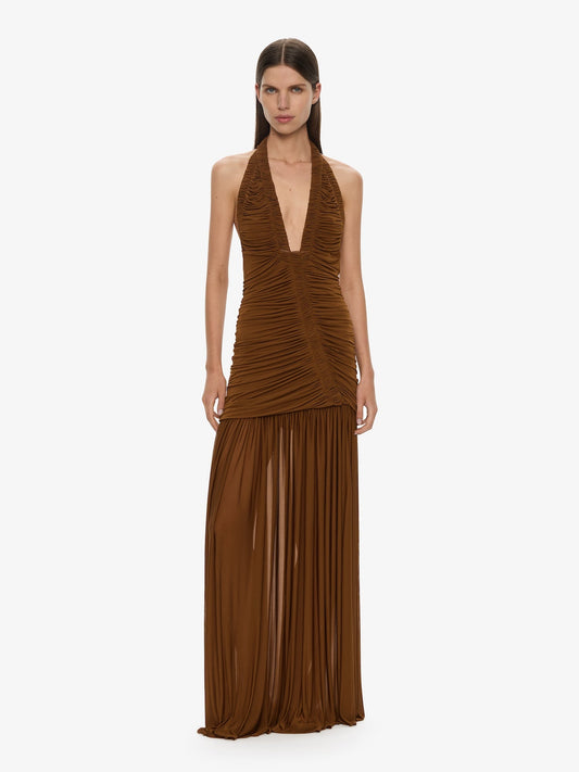 Image of Dresses. Productname: CHRISTOPHER ESBER Orion Gown in Russet colour by brand - CHRISTOPHER ESBER