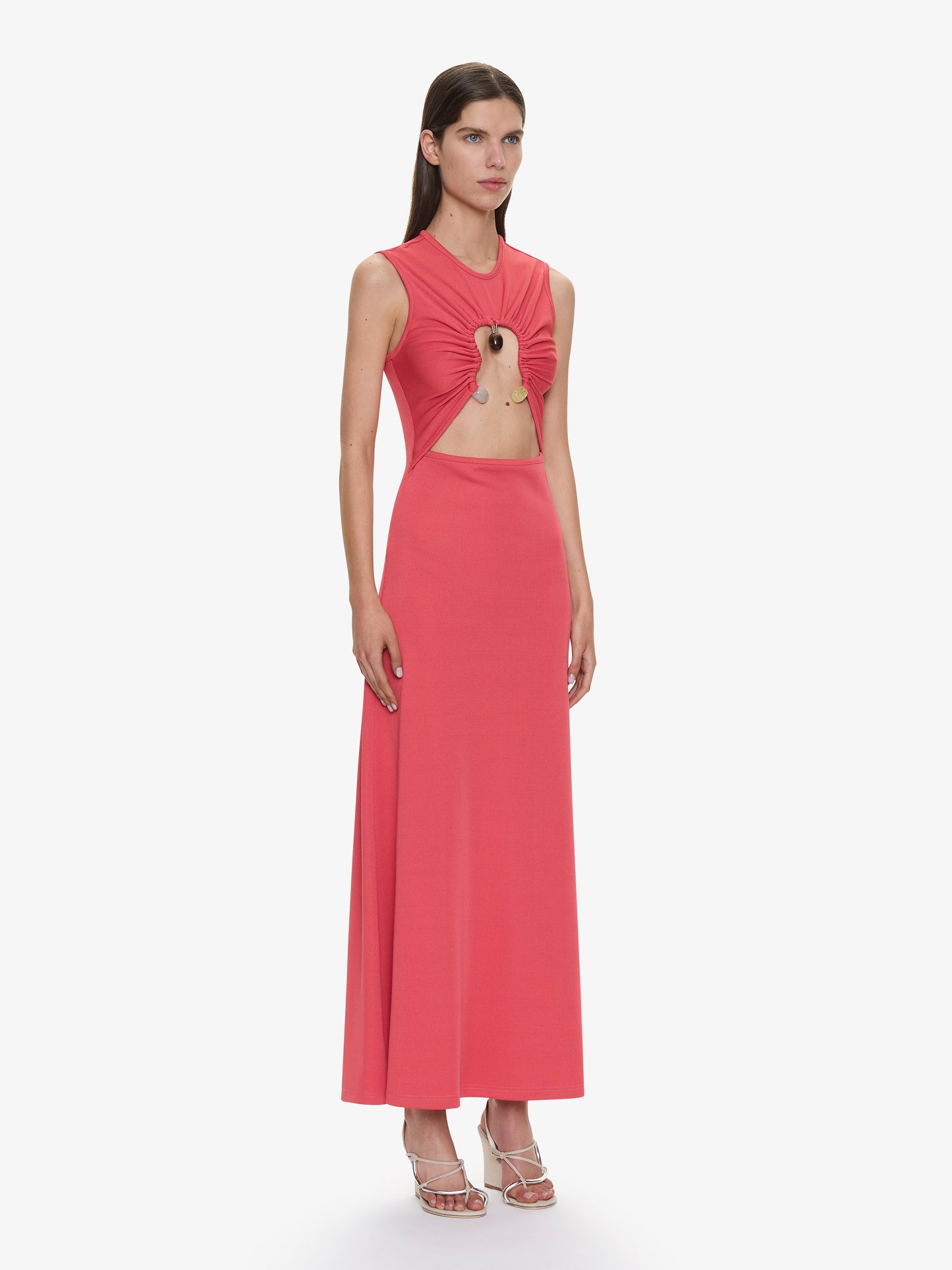 CHRISTOPHER ESBER Hiero Crystal Disconnect Tank Dress (Watermelon)