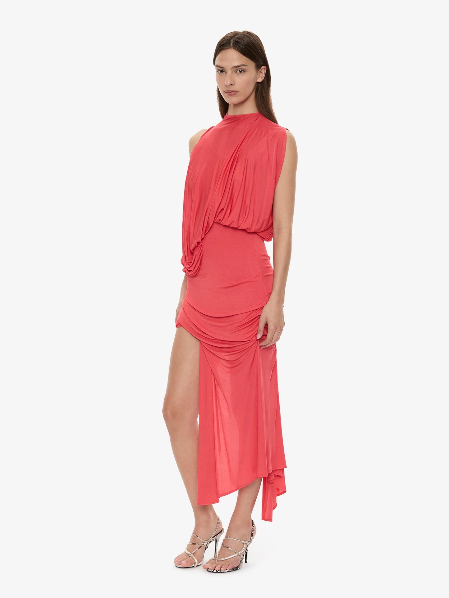 CHRISTOPHER ESBER Cumulus Tucked Mini Dress (Watermelon)