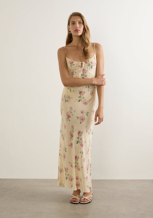 Auguste The Label Anne Tie Slip Maxi Dress (Print)