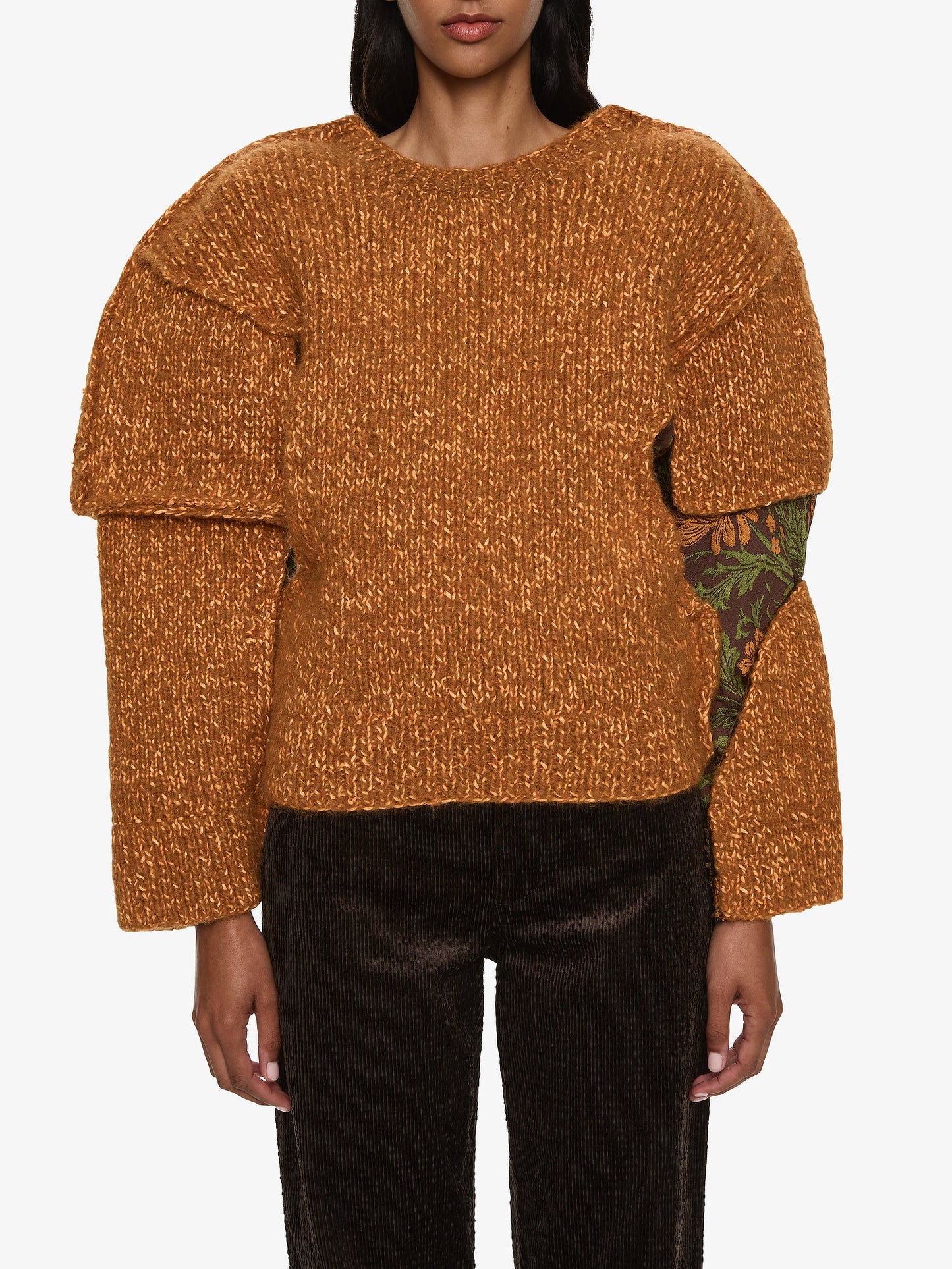 CHRISTOPHER ESBER Deconstructed Brocade Knit Sweater (Multi)