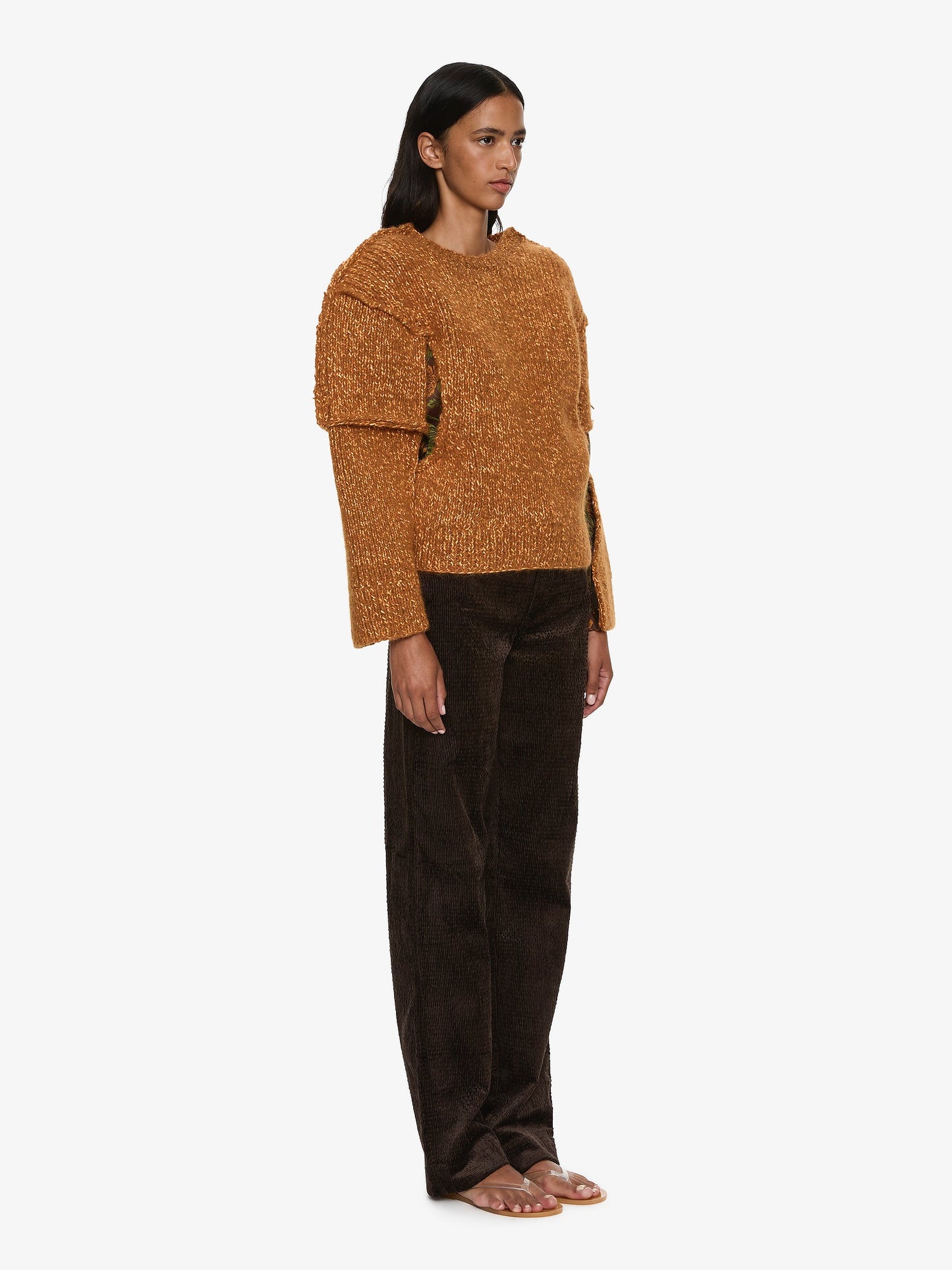 CHRISTOPHER ESBER Deconstructed Brocade Knit Sweater (Multi)