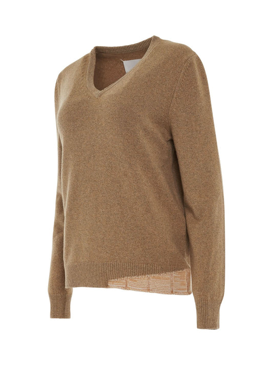 MAISON MARGIELA Knit Long Sleeve Pullover (Beige)