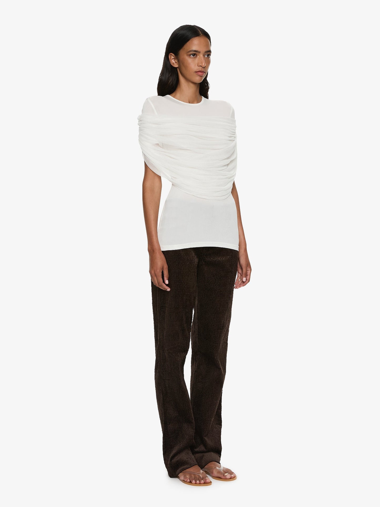 Christopher Esber Sonora Veiled Tee (White)
