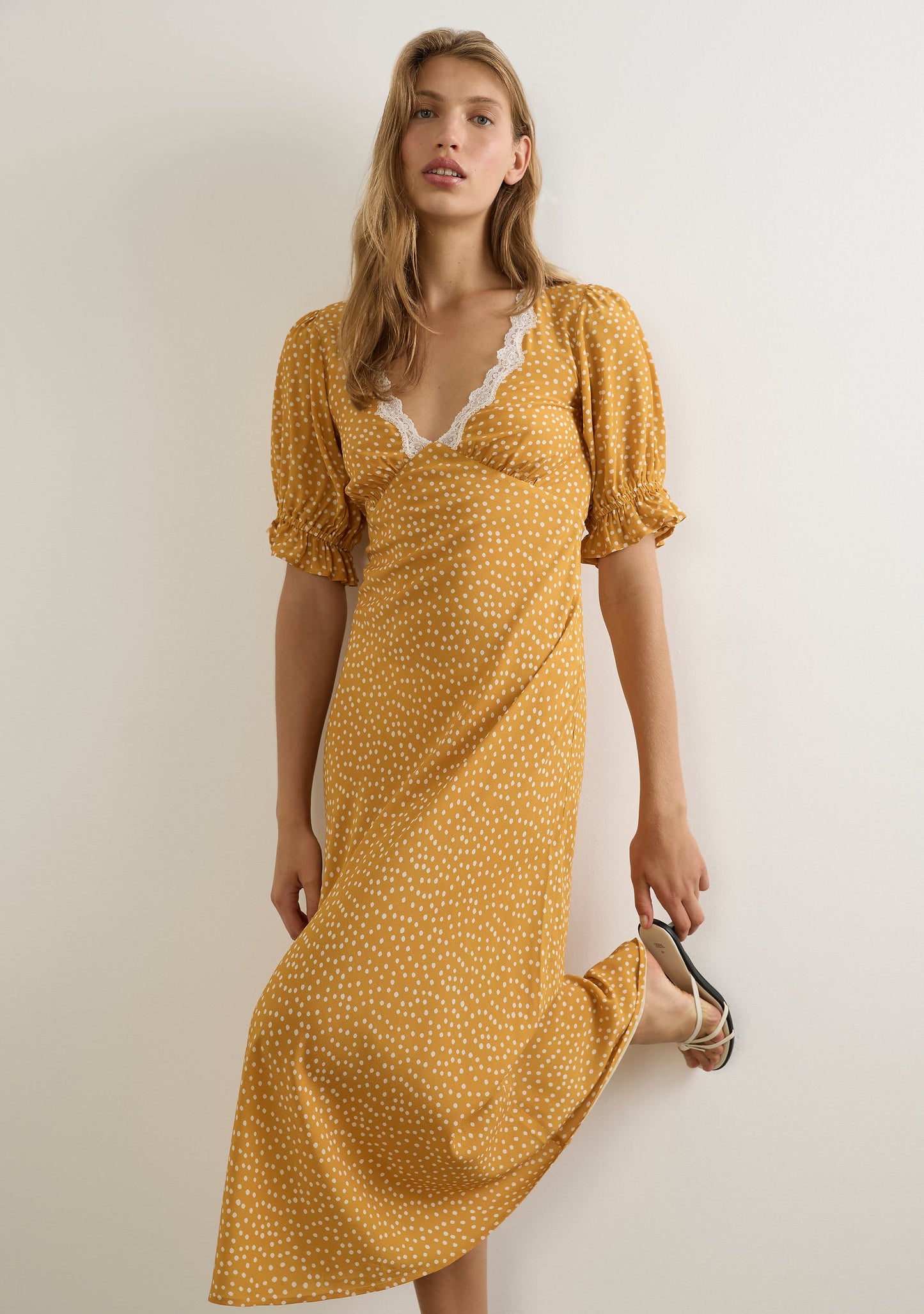 Auguste The Label Myles Midi Dress (Yellow/Orange)