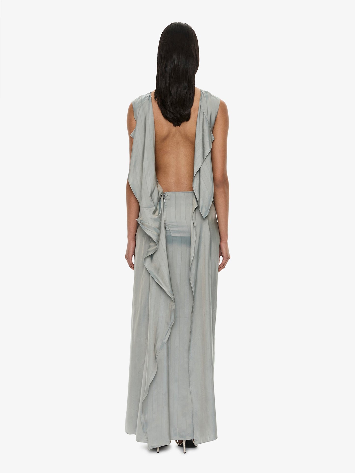 CHRISTOPHER ESBER Kacere Bikini Tuck Column Tank Dress (Slate)