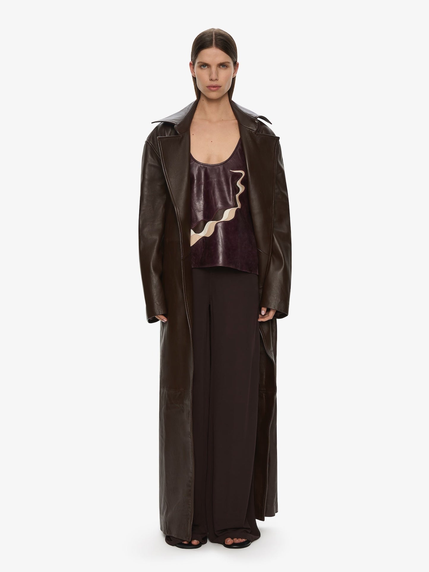 CHRISTOPHER ESBER Calais Leather Trench (Espresso)