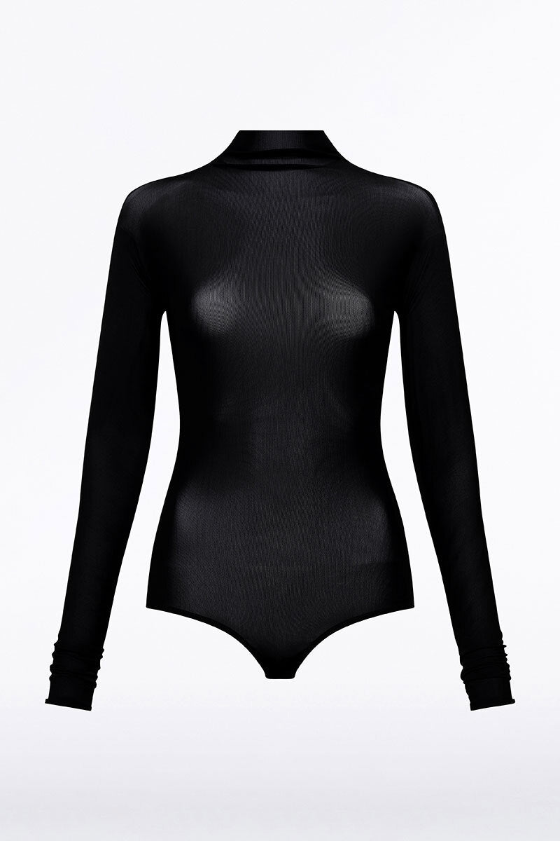 Carla Zampatti Ombra Mesh Bodysuit (Black)