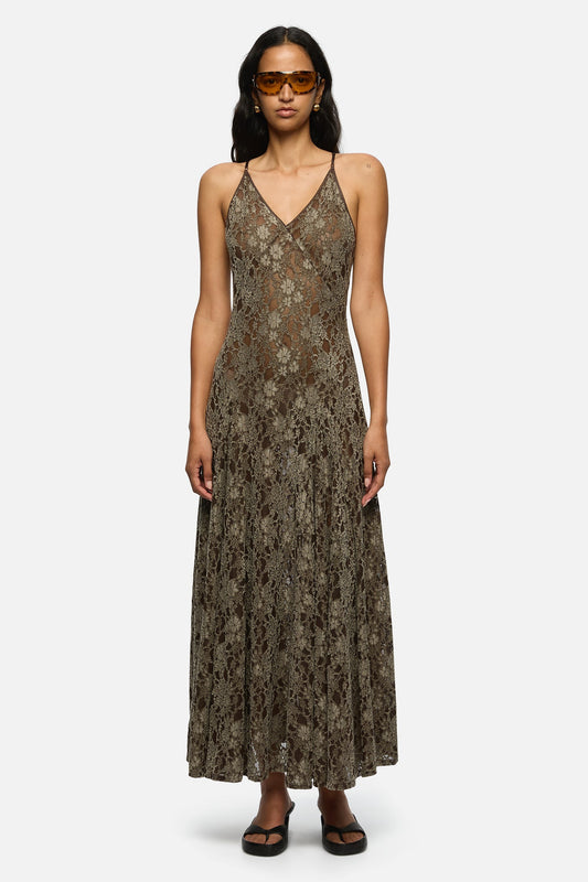 Image of Dresses. Product name - Tia Dress Slate in Slate colour by brand - Blanca Studio