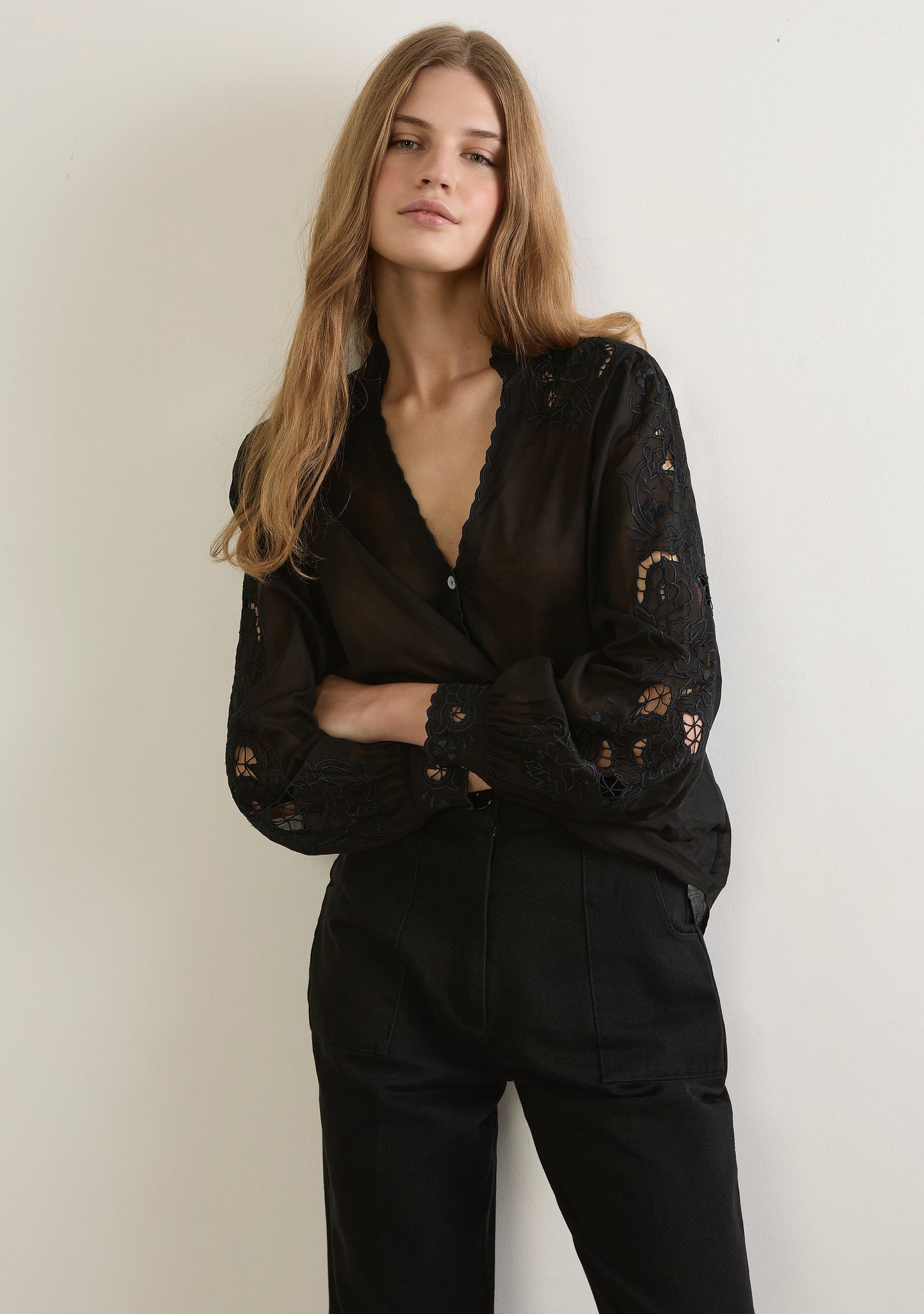 Auguste The Label Talia Blouse (Black)