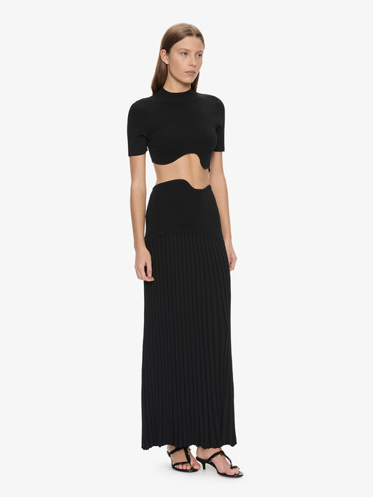 CHRISTOPHER ESBER Maparadita Pleated Skirt (Black)