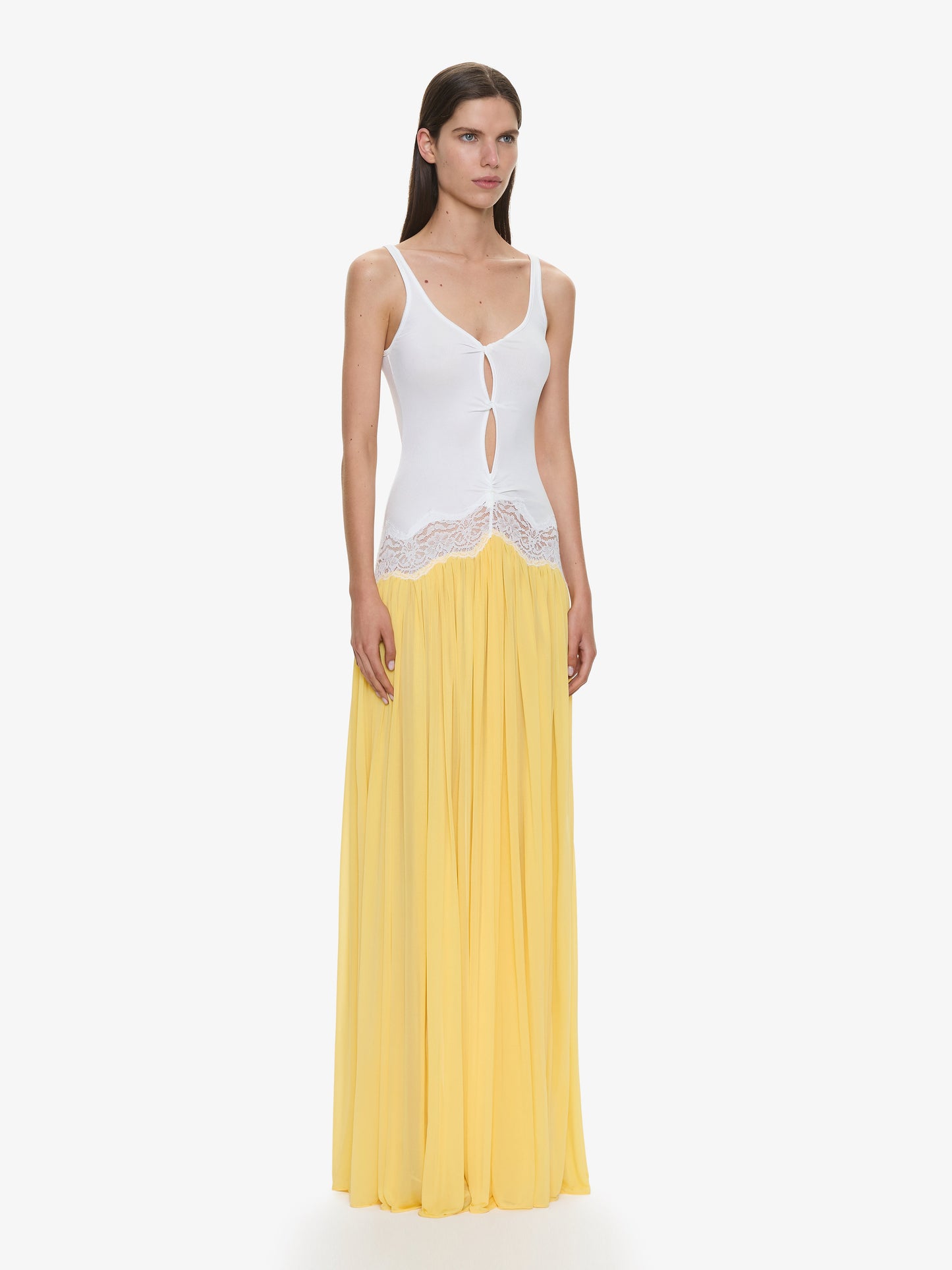 CHRISTOPHER ESBER Open Twist Verner Lace Tank Dress (Soleil)