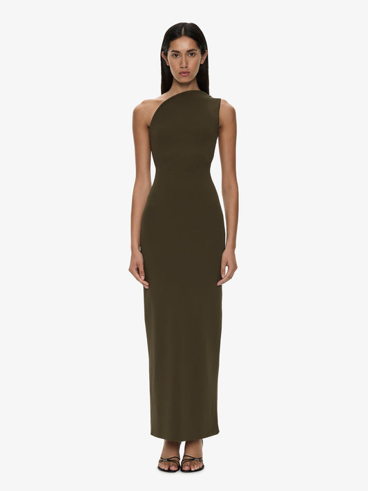 Image of Dresses. Product name - Concave Wired Dress in Green colour by brand - CHRISTOPHER ESBER