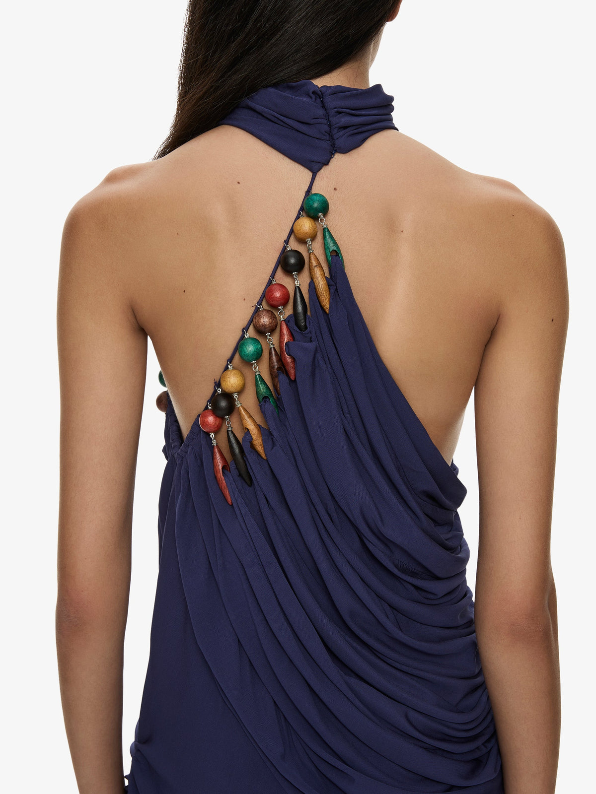 CHRISTOPHER ESBER Tropique Droplet Halter Dress (Ink)