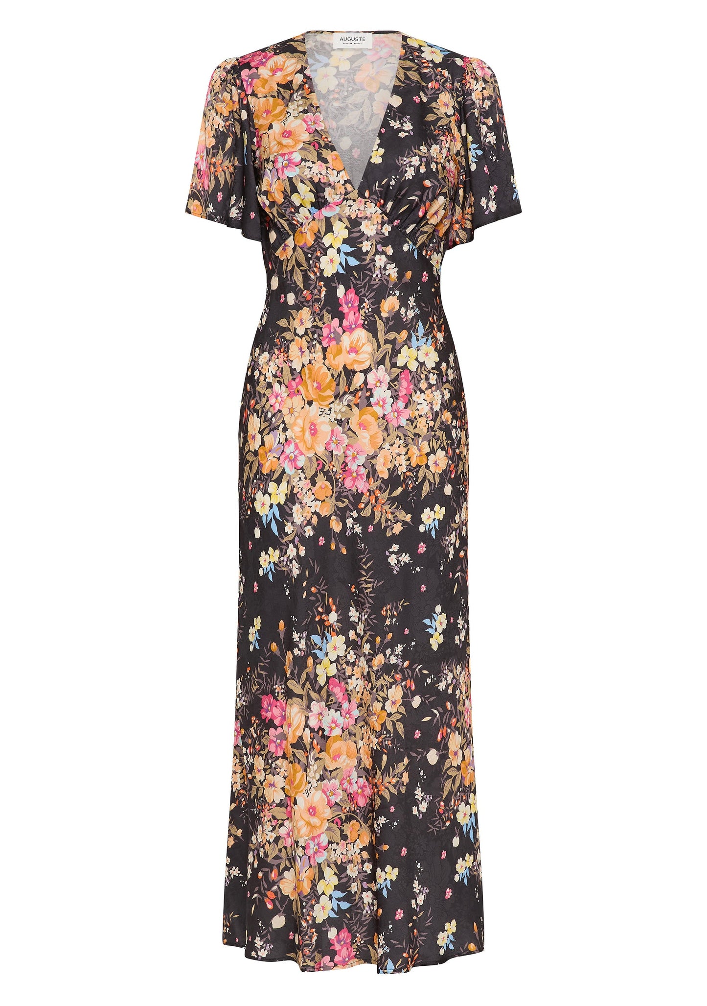 Auguste The Label Calais Midi Dress (Black)