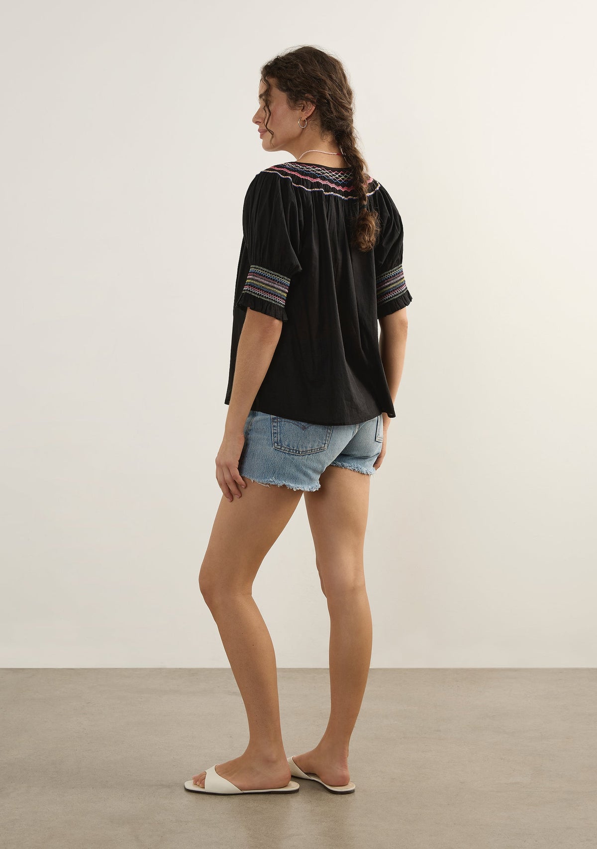 Auguste The Label Alana Embroidered Blouse (Print)