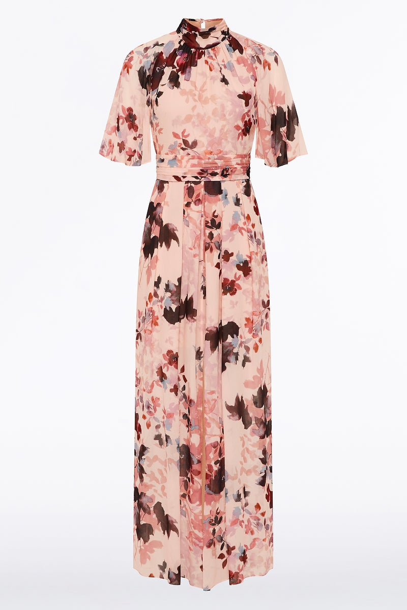 Carla Zampatti Fiori Eterea Georgette Maxi Dress (Multi)
