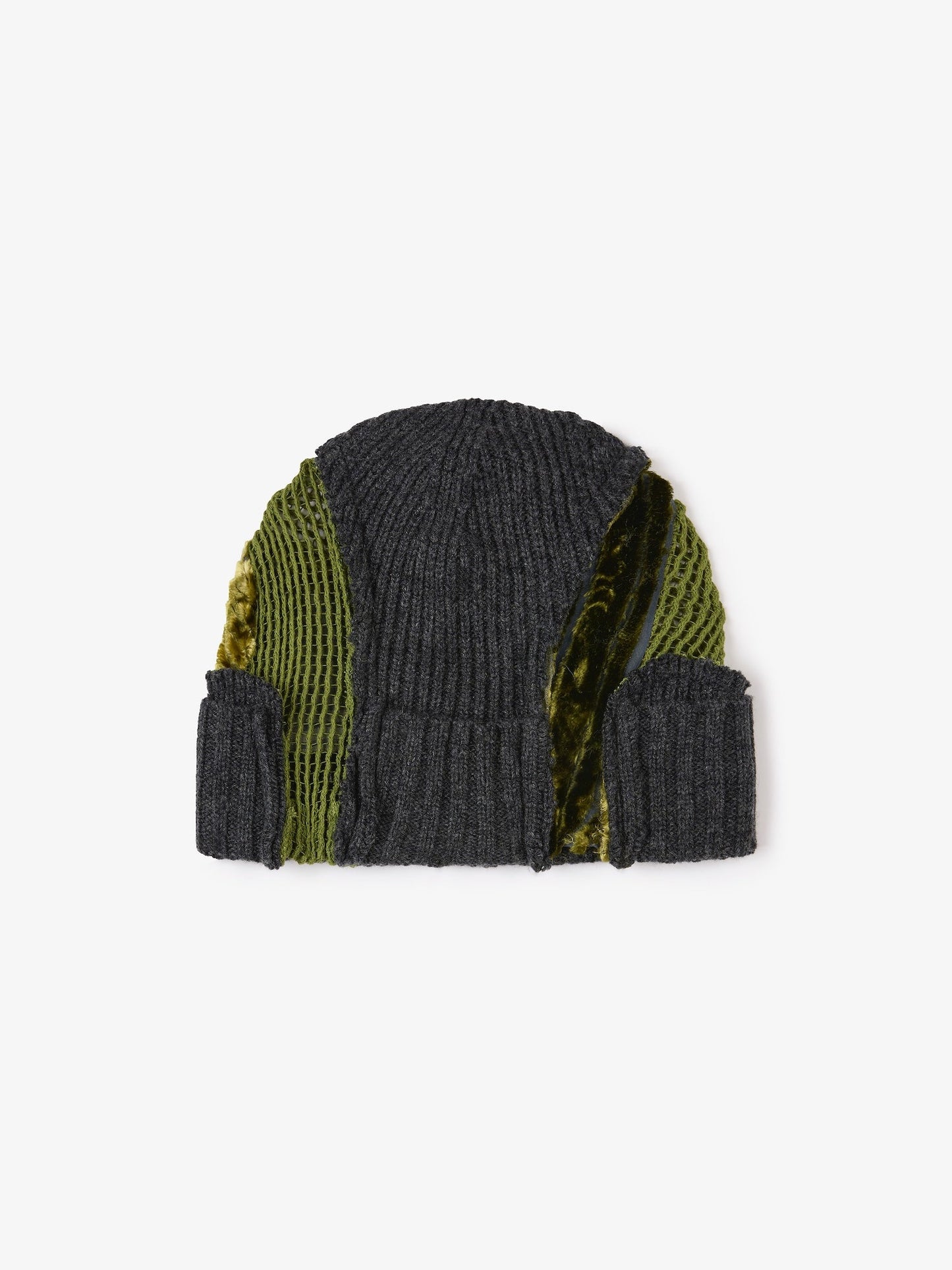 Image of Hats. Productname: CHRISTOPHER ESBER Deconstruct Mesh Beanie in Lizard colour by brand - CHRISTOPHER ESBER