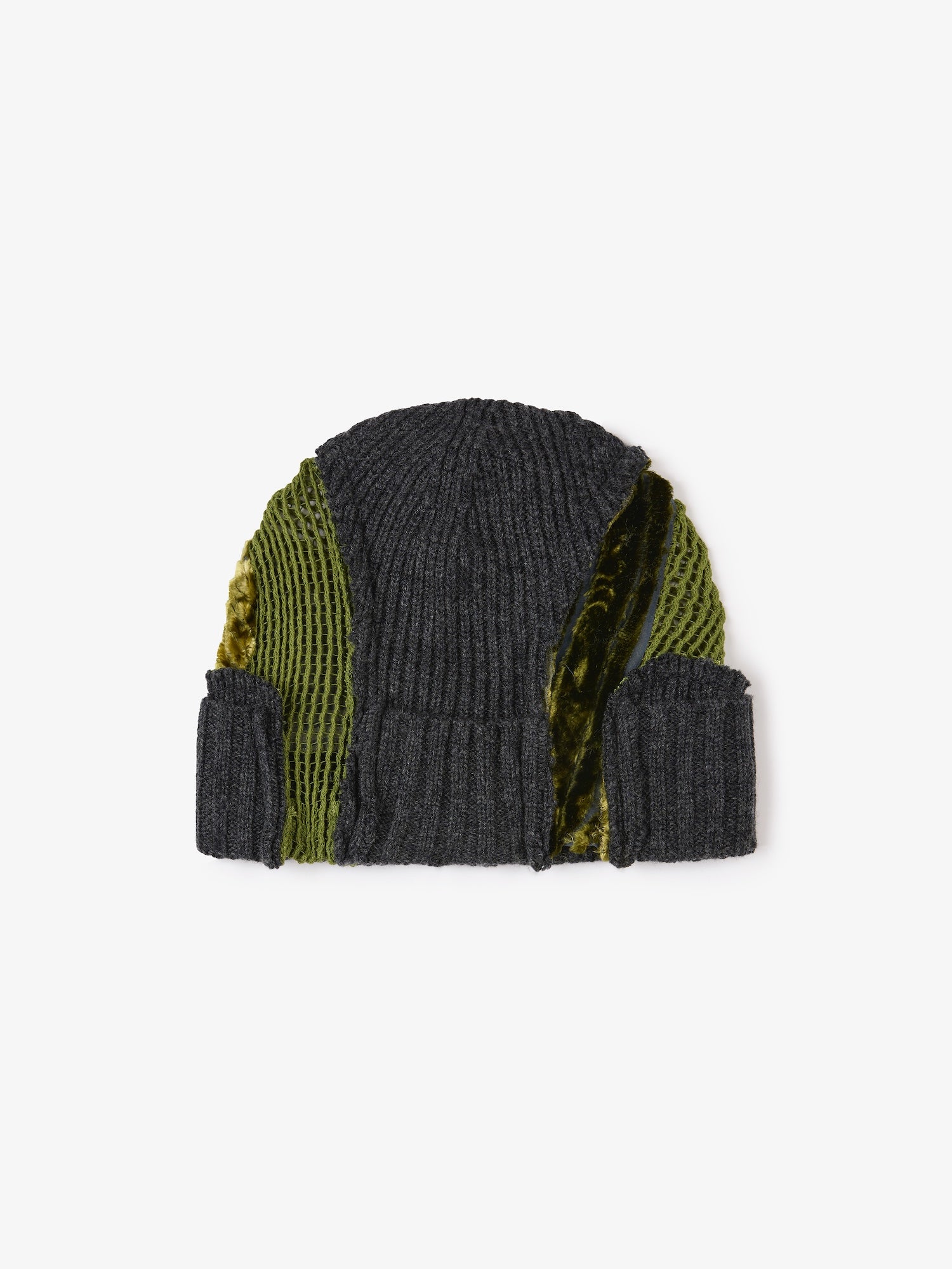 Image of Hats. Productname: CHRISTOPHER ESBER Deconstruct Mesh Beanie in Lizard colour by brand - CHRISTOPHER ESBER