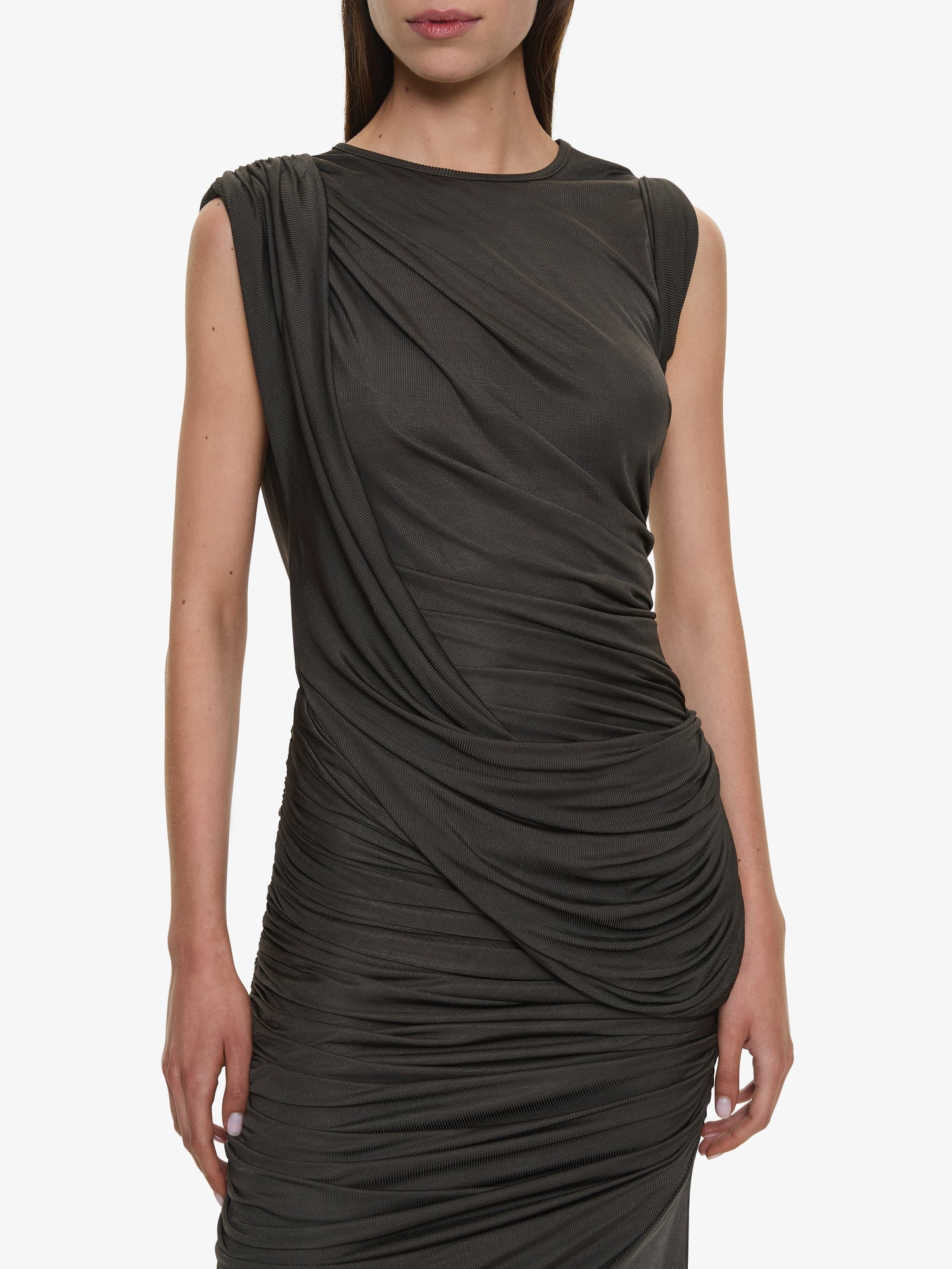 CHRISTOPHER ESBER Verve Twisted Tank Dress (Husk)