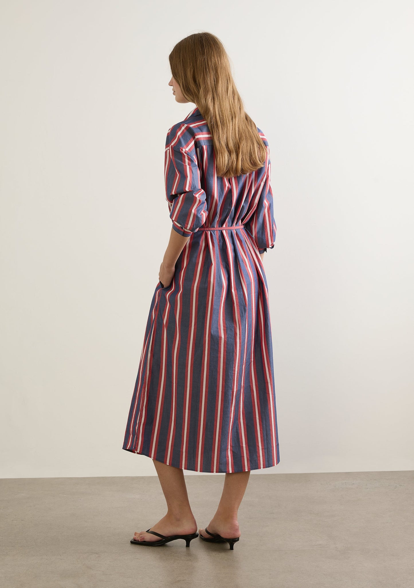 Auguste The Label Odin Midi Shirt Dress (Red)