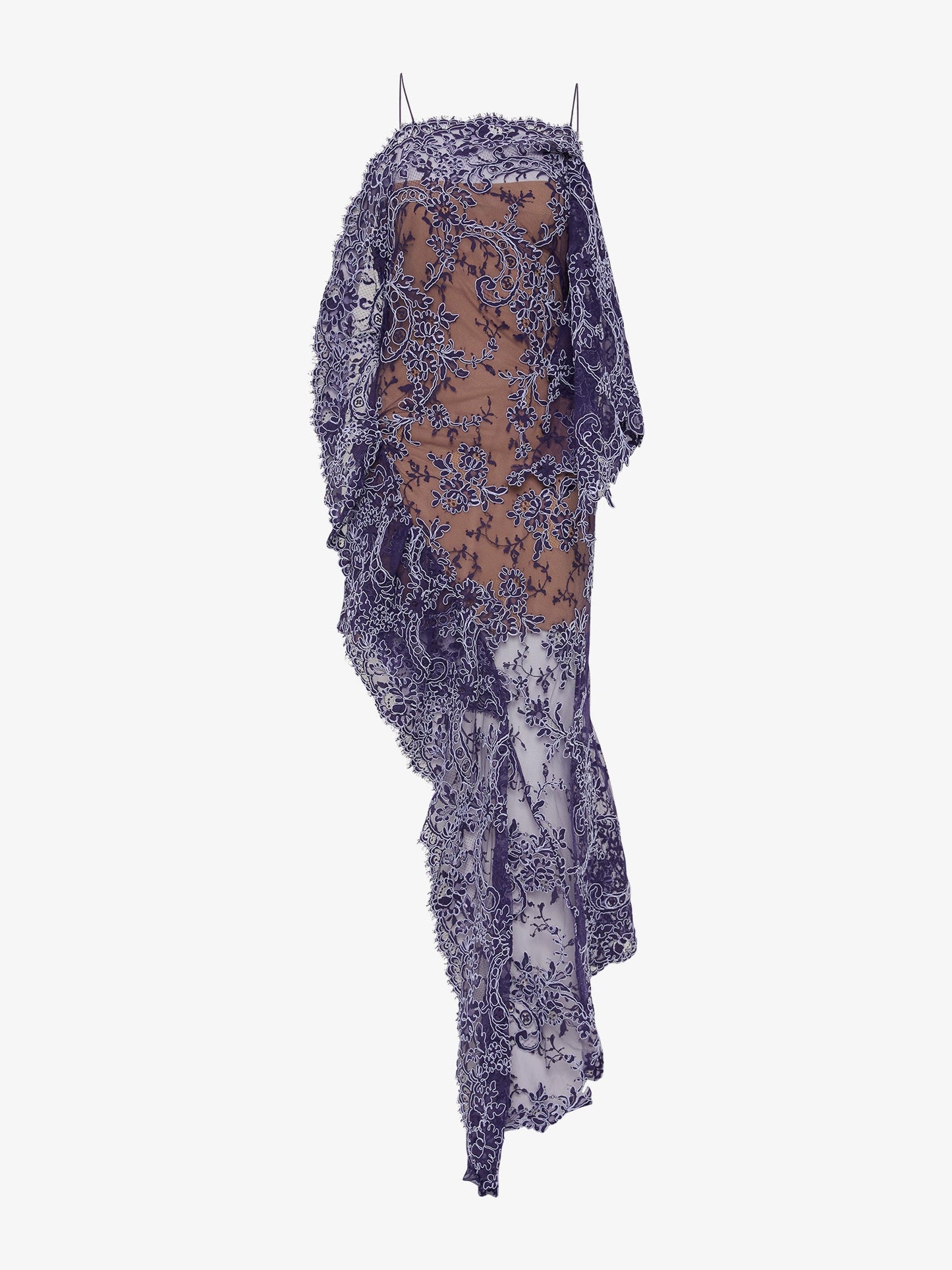 CHRISTOPHER ESBER Iris Floating Lace Suspend Mini Dress (Viola)