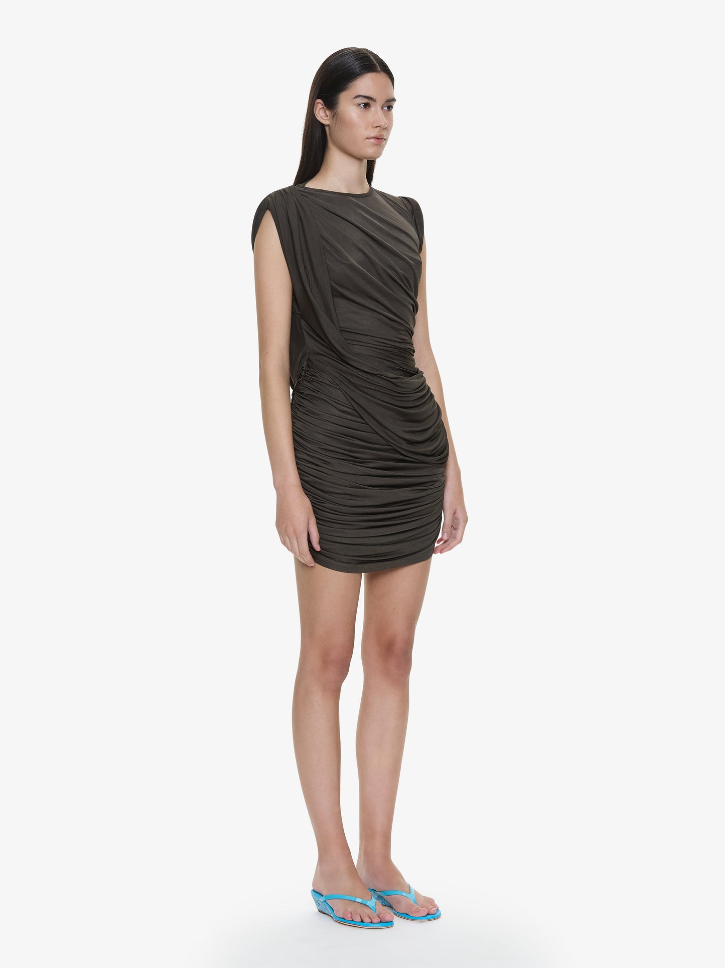 CHRISTOPHER ESBER Verve Twisted Tank Mini Dress (Husk)