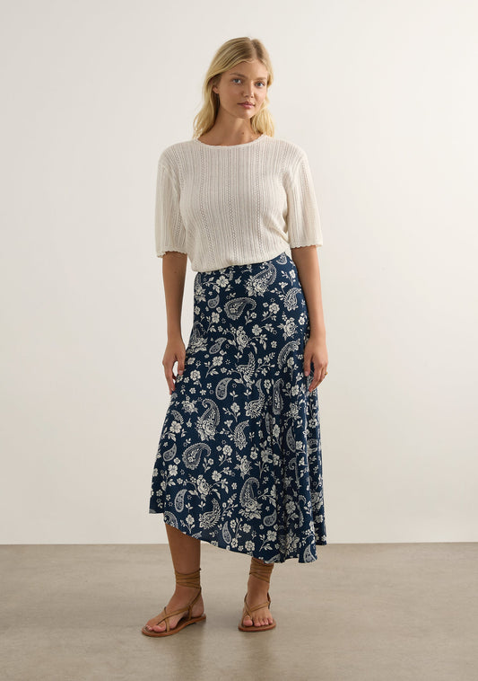 Image of a model wearing Skirts. Productname: Auguste The Label Dion Maxi Skirt in Print colour by brand - Auguste The Label