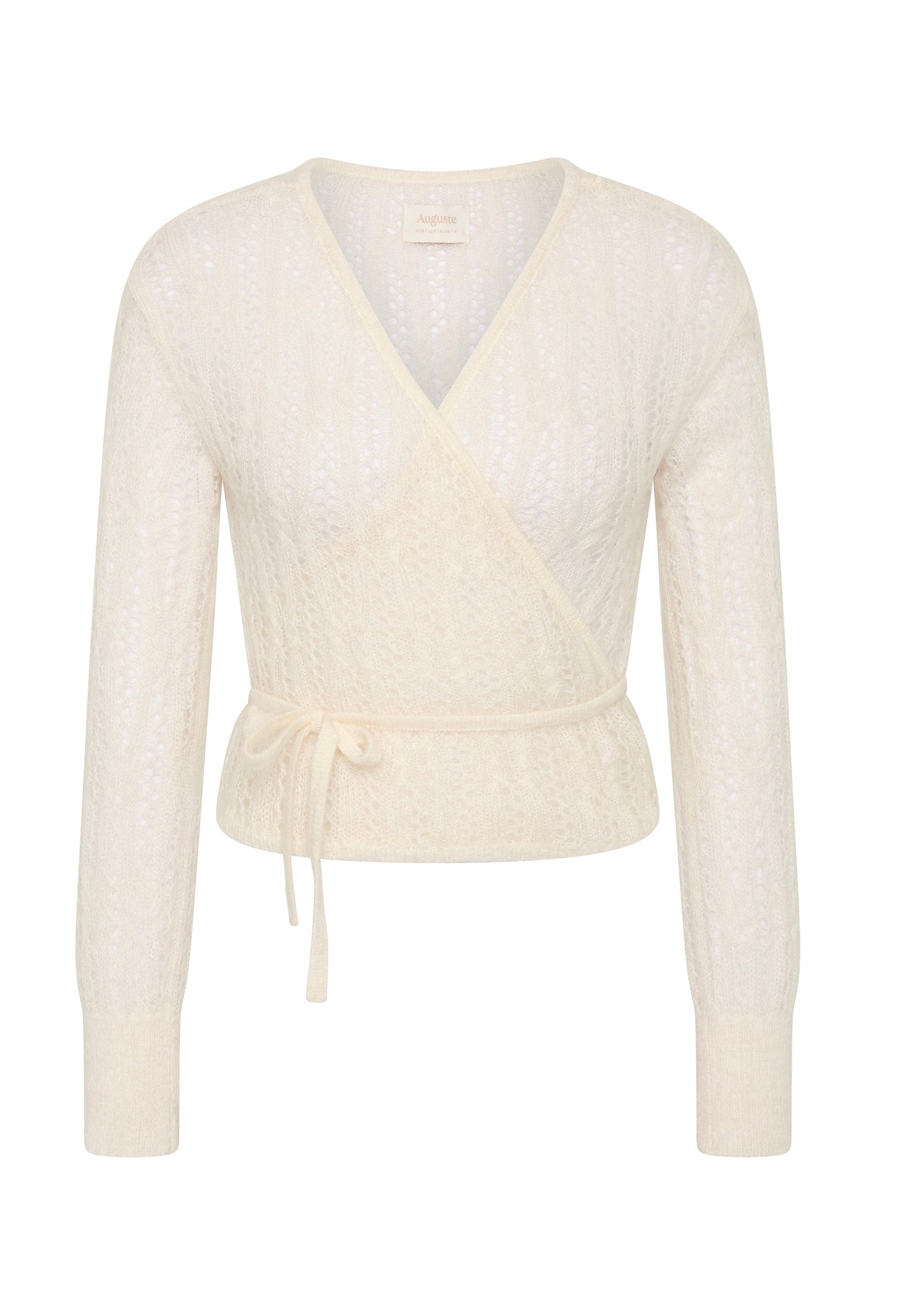 Auguste The Label Rowan Wrap Knit Cardigan (White)
