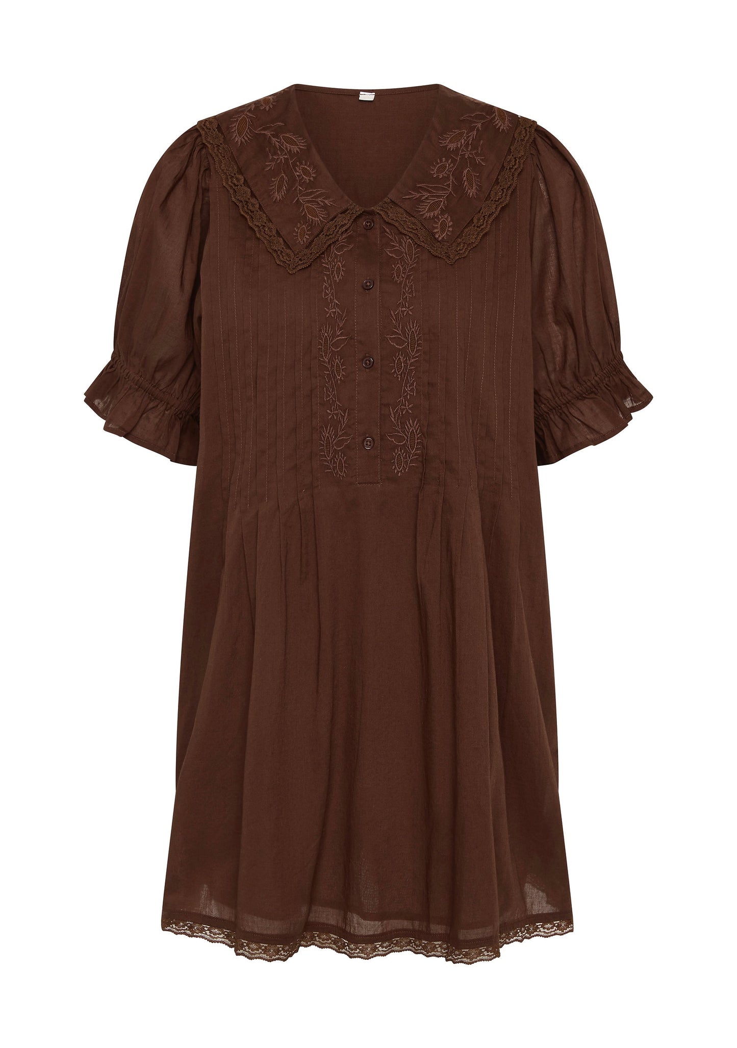 Auguste The Label Ellory Mini Dress (Tan/Brown)