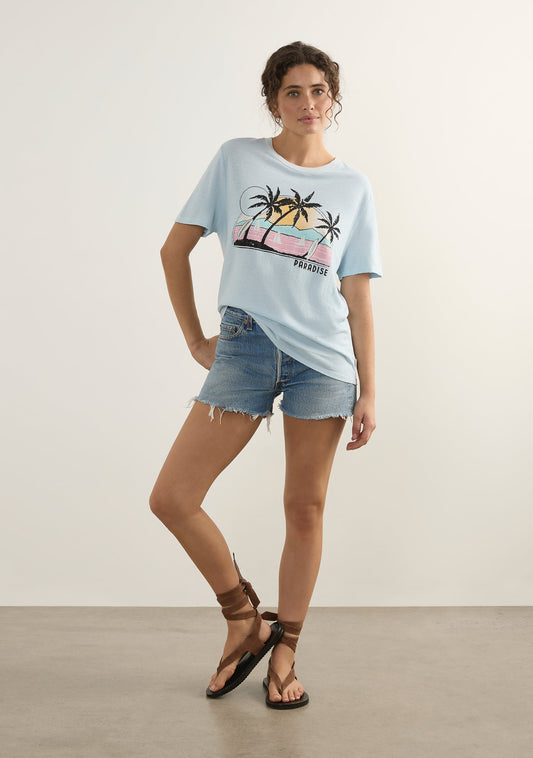 Image of T-Shirts. Productname: Auguste The Label Paradise Classic Tee in Print colour by brand - Auguste The Label