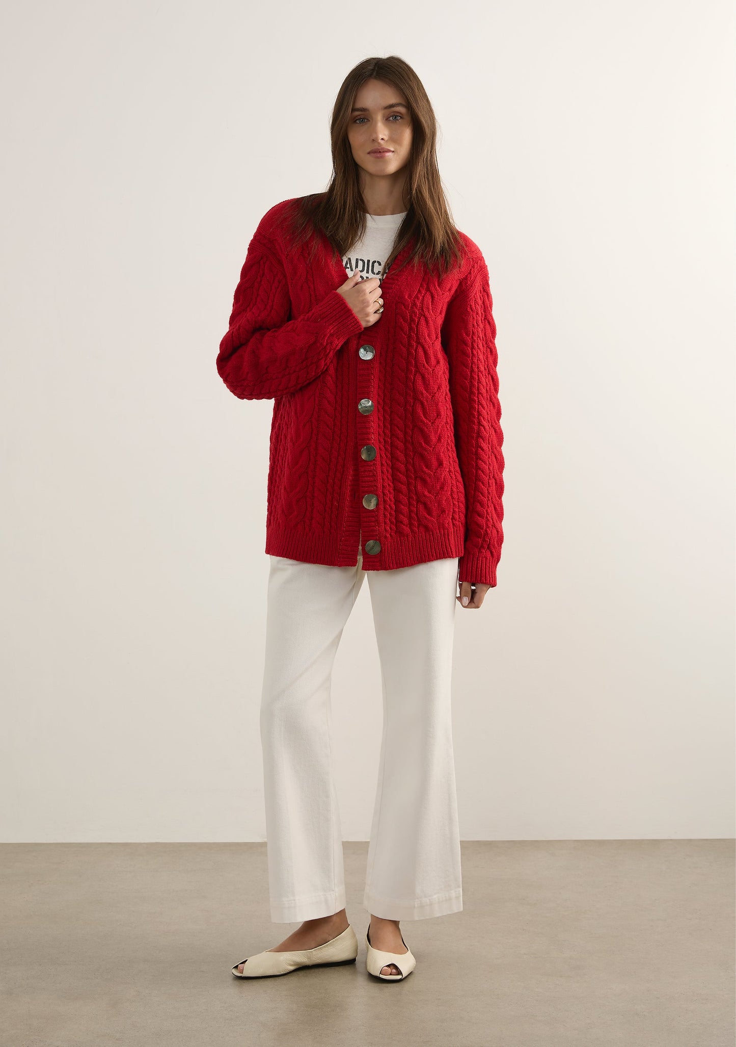 Auguste The Label Zoya Cardigan (Red)