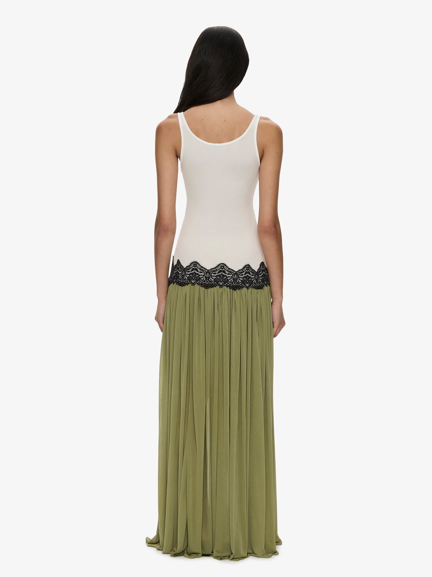 CHRISTOPHER ESBER Open Twist Verner Lace Tank Dress (White)