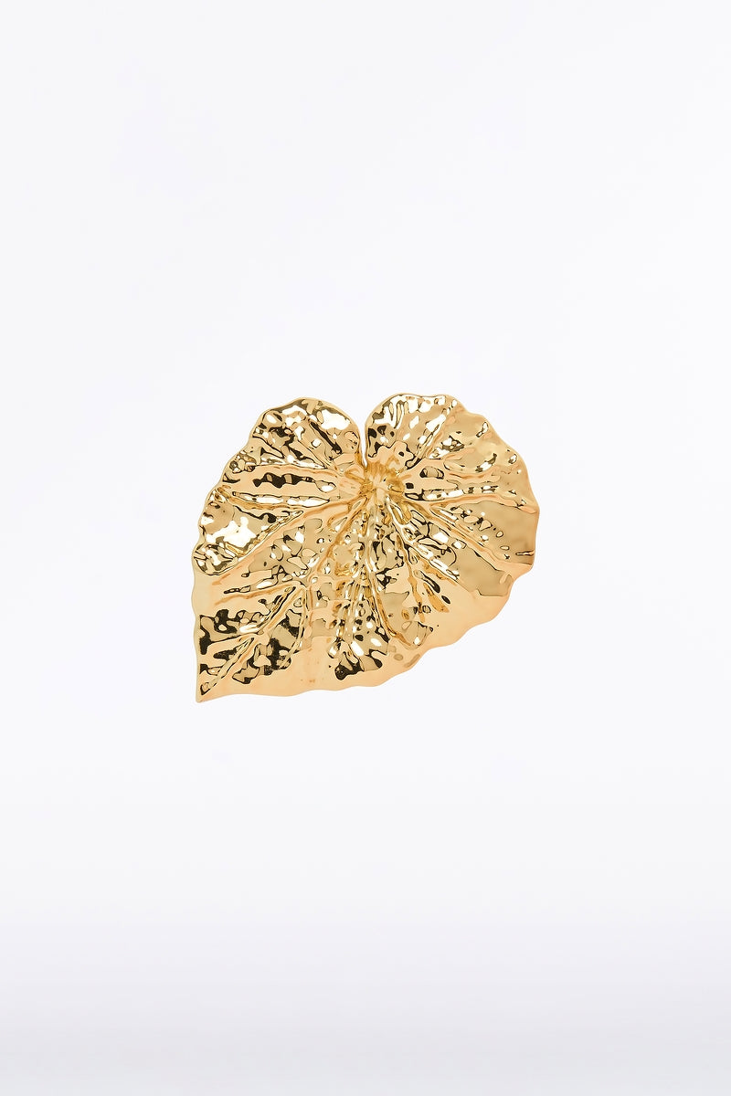 Image of Keychains. Product name - Gold Leaf Brooch in Gold colour by brand - Carla Zampatti